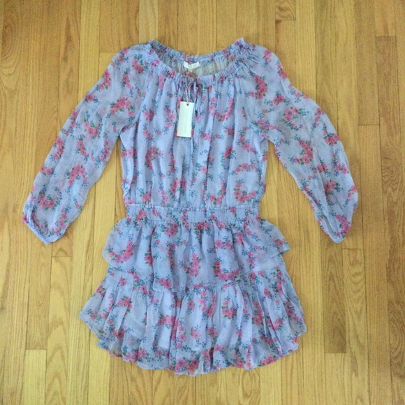 LoveShackFancy Wisteria Lilac Popover Dress
